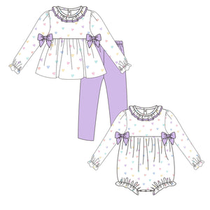 Purple Heart Knit Outfit PreOrder