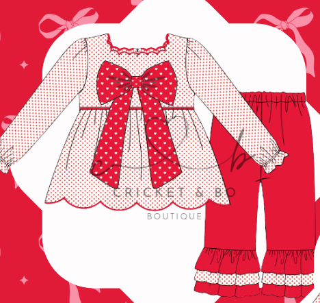 Bow Shack Fancy Pant Set
