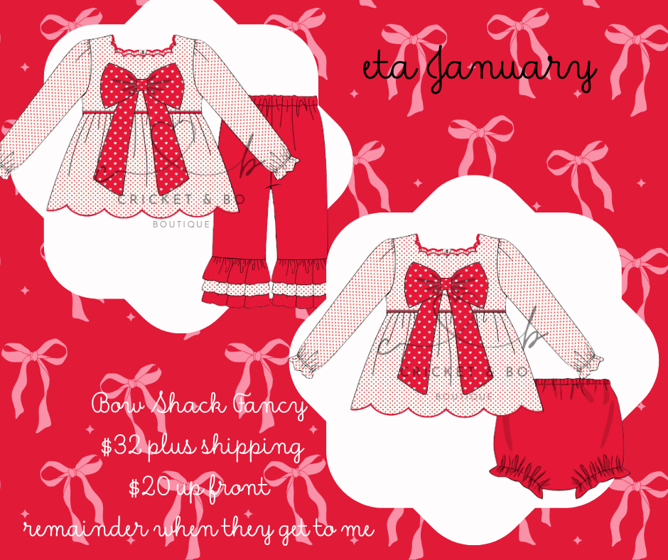 Bow Shack Fancy Diaper Set
