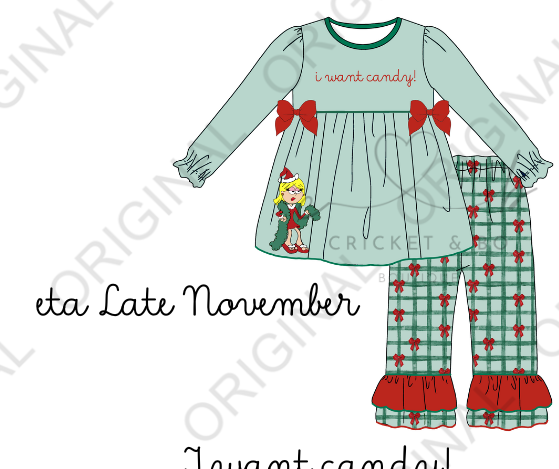 Lizzie Christmas Pant Set