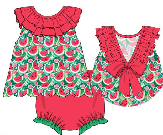 Watermelon Diaper Set